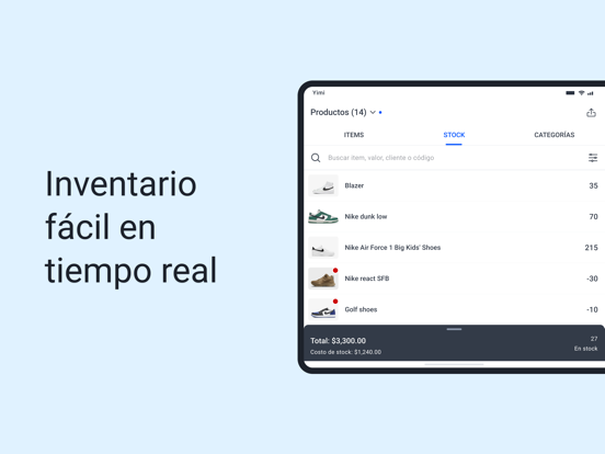 Yimi POS – Sales & Inventory iPad screenshot 1 - Business app