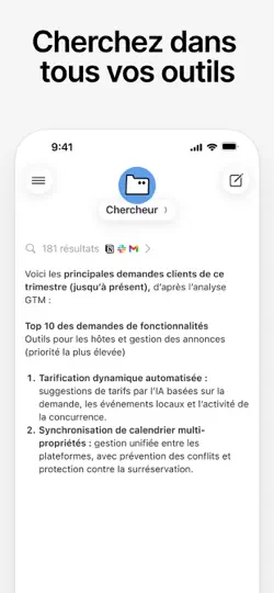 Capture d'écran de Notion Agents sur iPhone 3