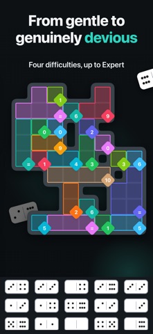 dotio: Pips Domino Puzzles iPhone screenshot