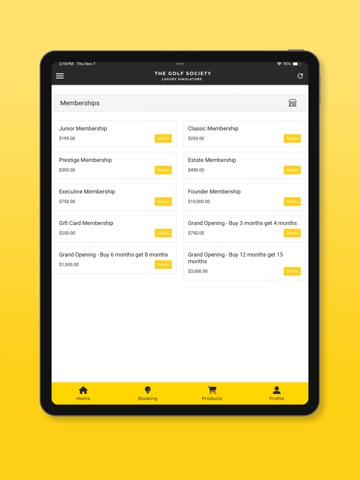 The Golf Society Online iPad screenshot
