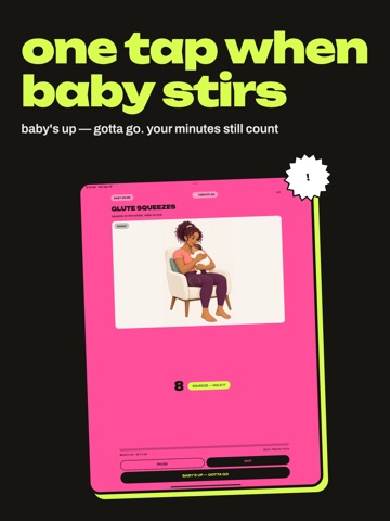 NapFit: Postpartum Mom Workout iPad screenshot