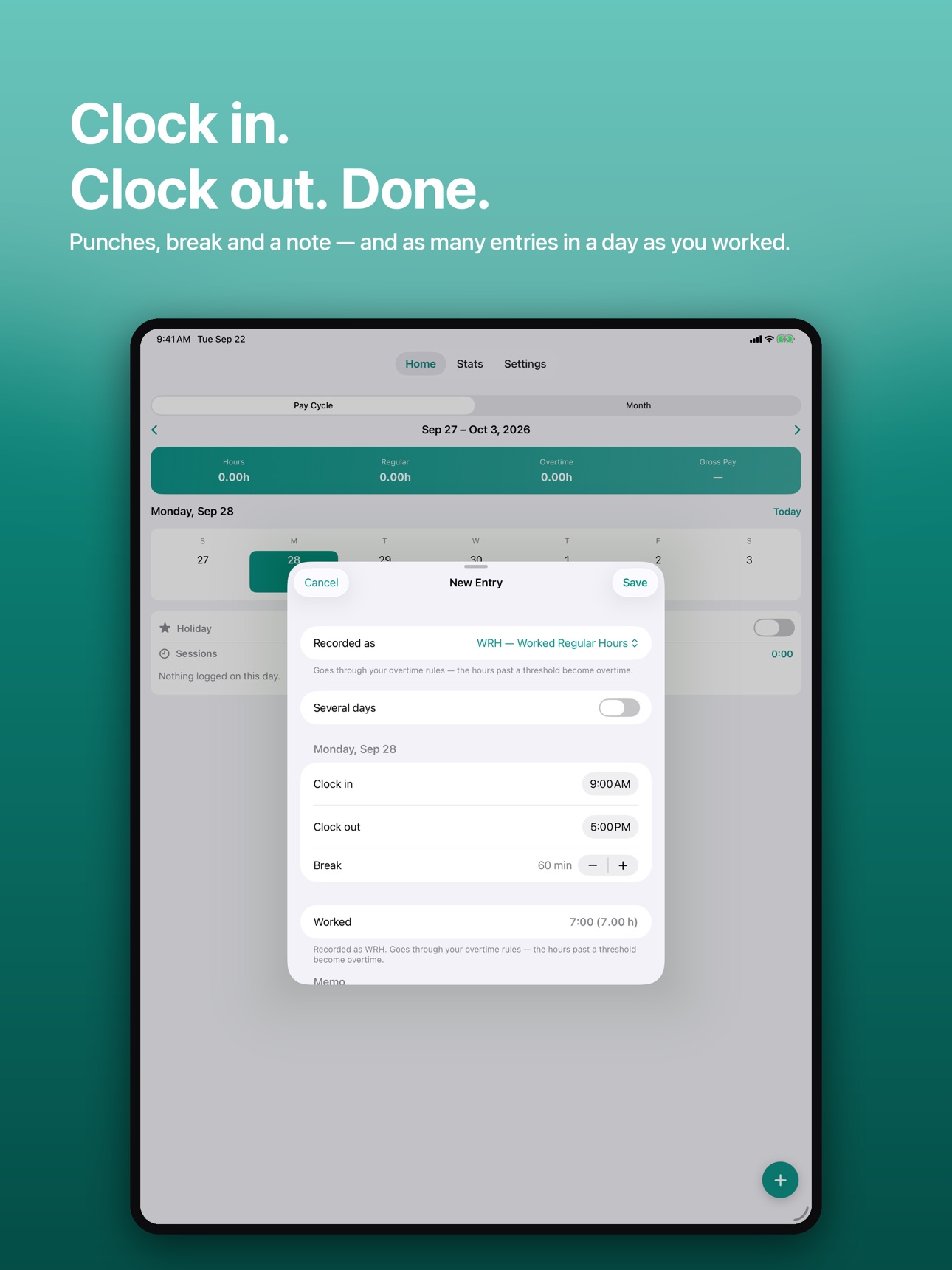 Screenshot 8 of TimeCard: Work Hours & Pay