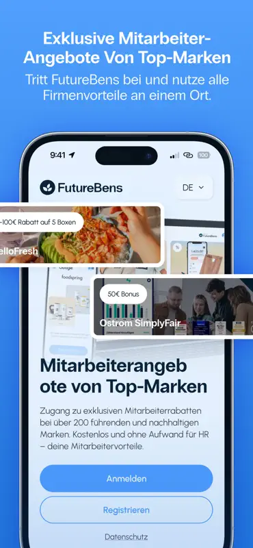 FutureBens: Mitarbeiterrabatte screenshot 1 of 7