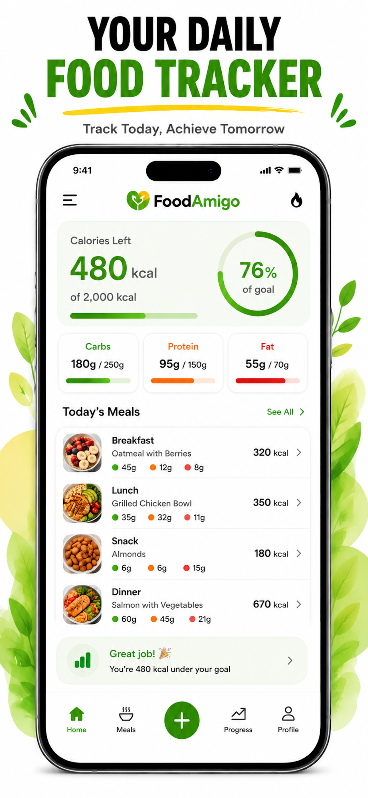 AI Calorie Tracker:FoodAmigo