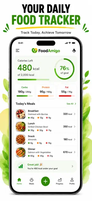 AI Calorie Tracker:FoodAmigo screenshot 1