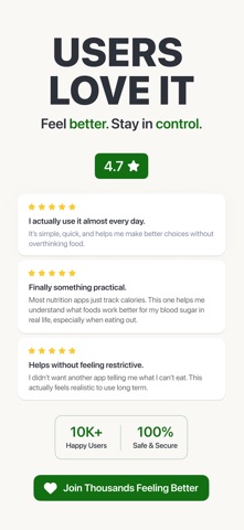 Stedi: Food & Blood Sugar screenshot
