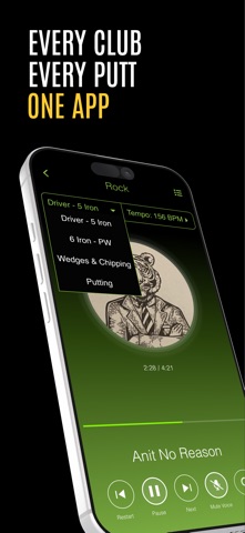 Golf BPM Swing Tempo Music screenshot