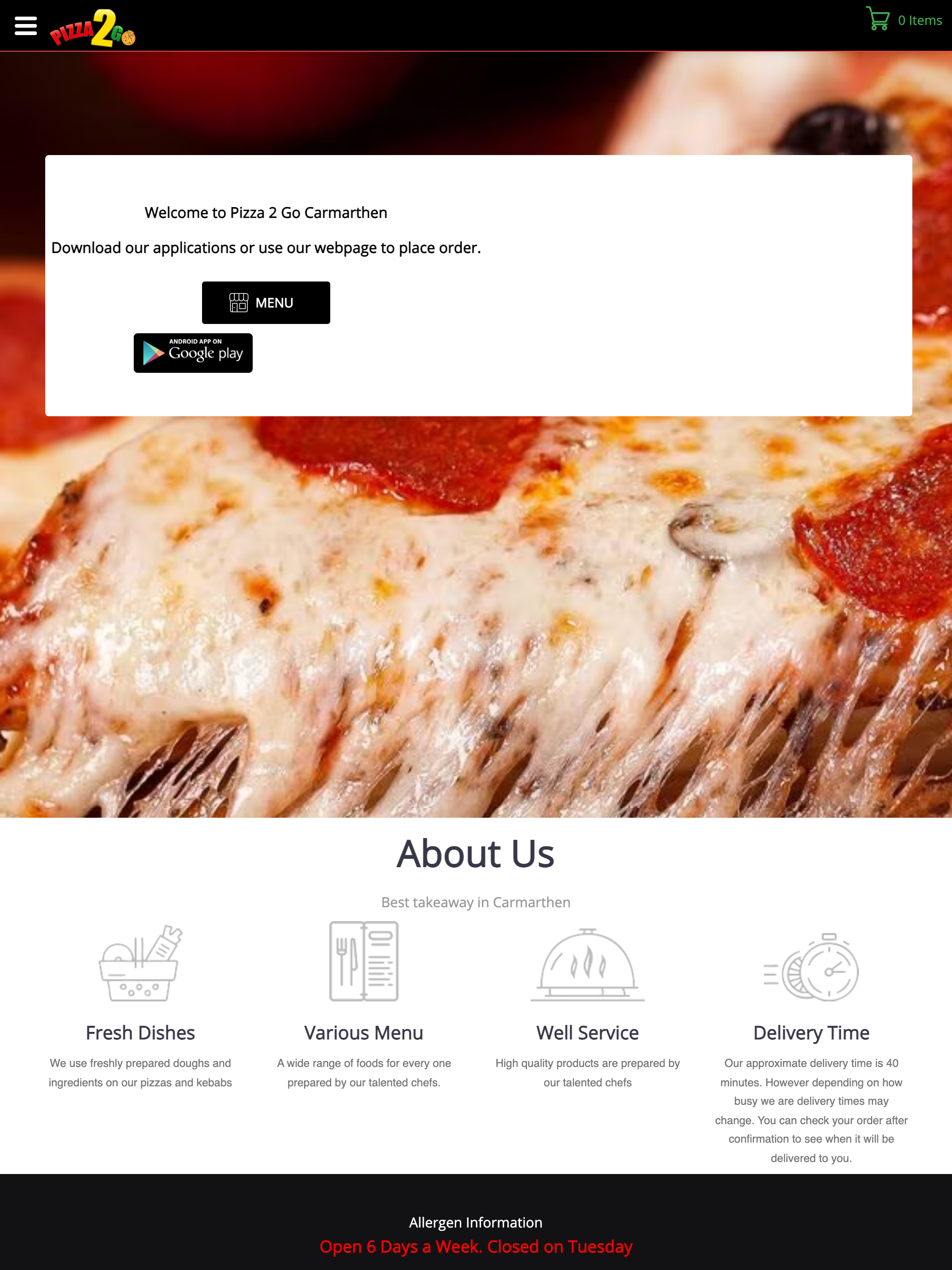 Pizza 2 Go Carmarthen