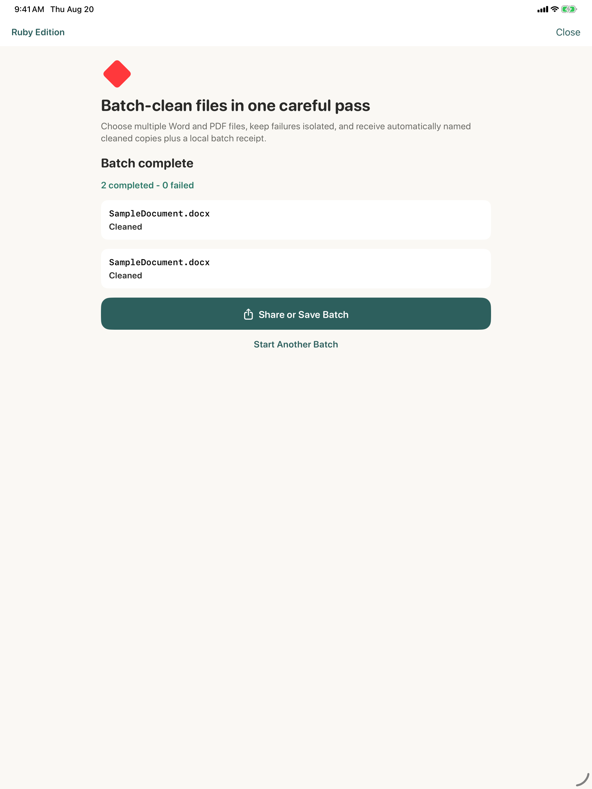 Metadata Cleaner: Word & PDF screenshot 13