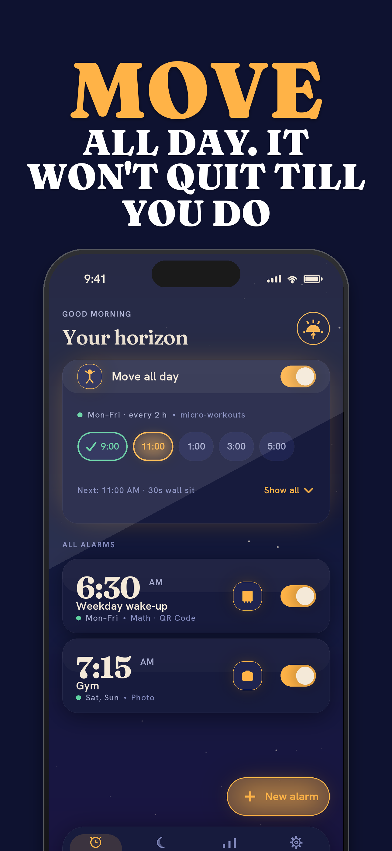 Rizen: Alarm & Micro Workouts screenshot 6