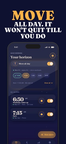 Rizen: Alarm & Micro Workouts Screenshot 5 of 7