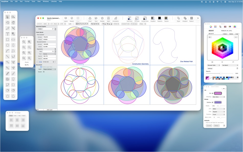 #1. EazyDraw (macOS) 由: DEKORRA OPTICS LLC