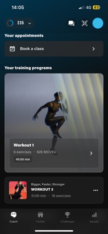 Arendse health club app screenshot