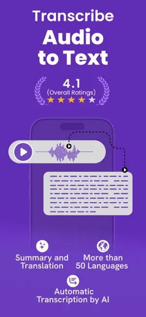 AI Transcribe Audio to Text ! screenshot 1