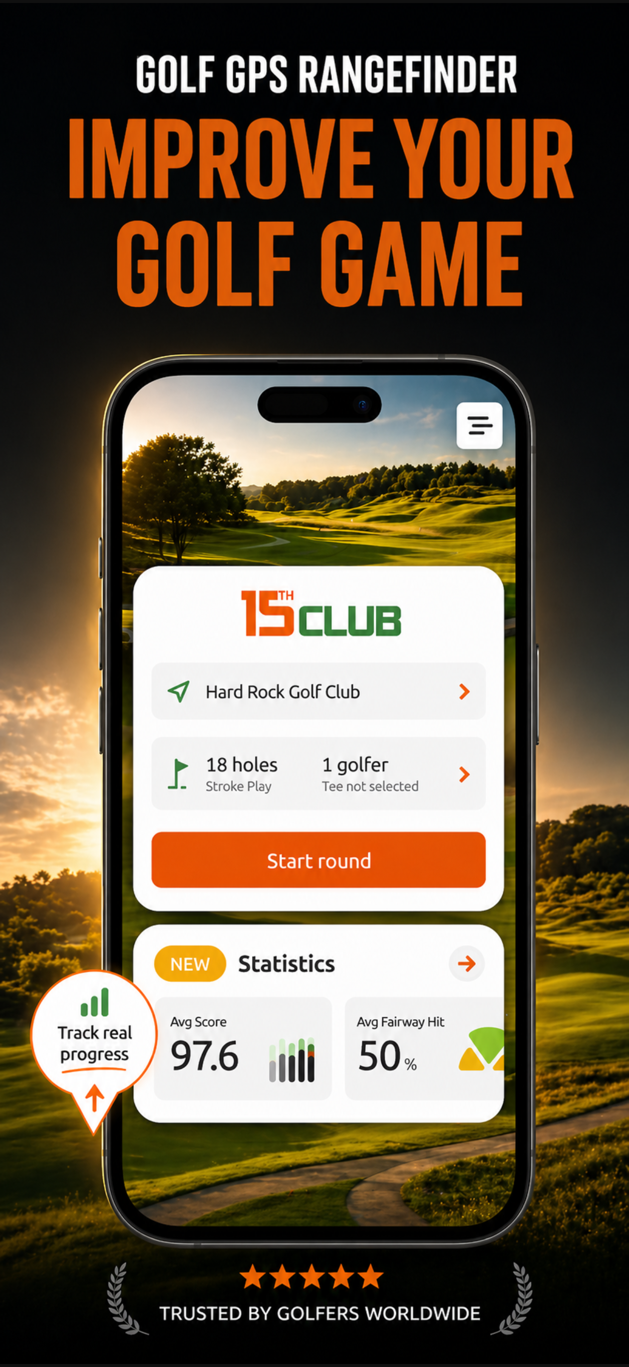 15th Club Golf GPS Rangefinder