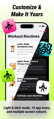 Easy Reps: Gym Workout Tracker screenshot