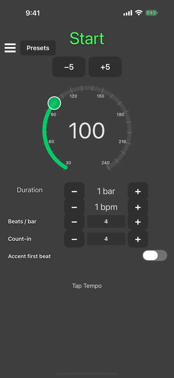 Screenshot #1 pour Metronome Step