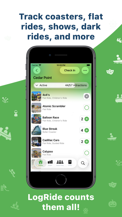 Screenshot #2 pour LogRide - Theme Park Tracker