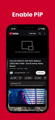 Video PiP screenshot