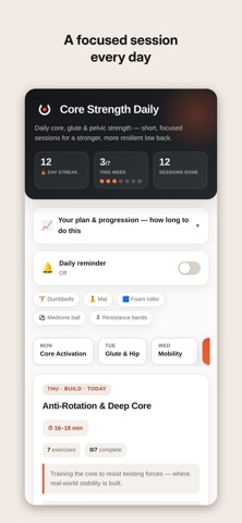 Core Strength Daily Screenshot 2 of 4