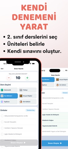 2. Sınıf Tüm Dersler Test Çöz iPhone screenshot
