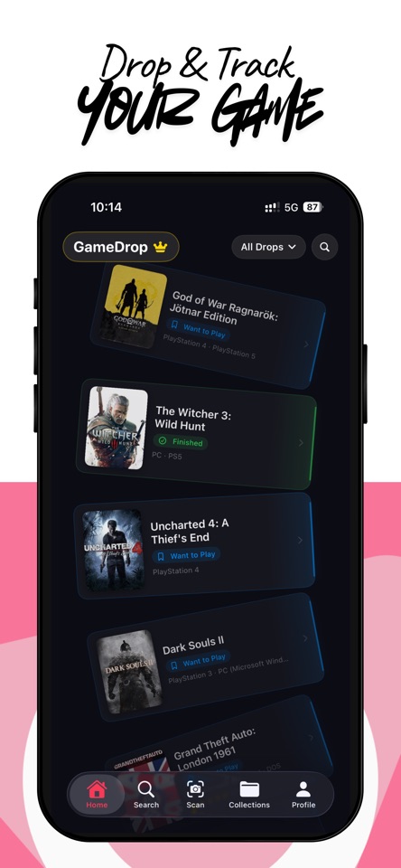 GameDrop - Gaming bucket list screenshot 1