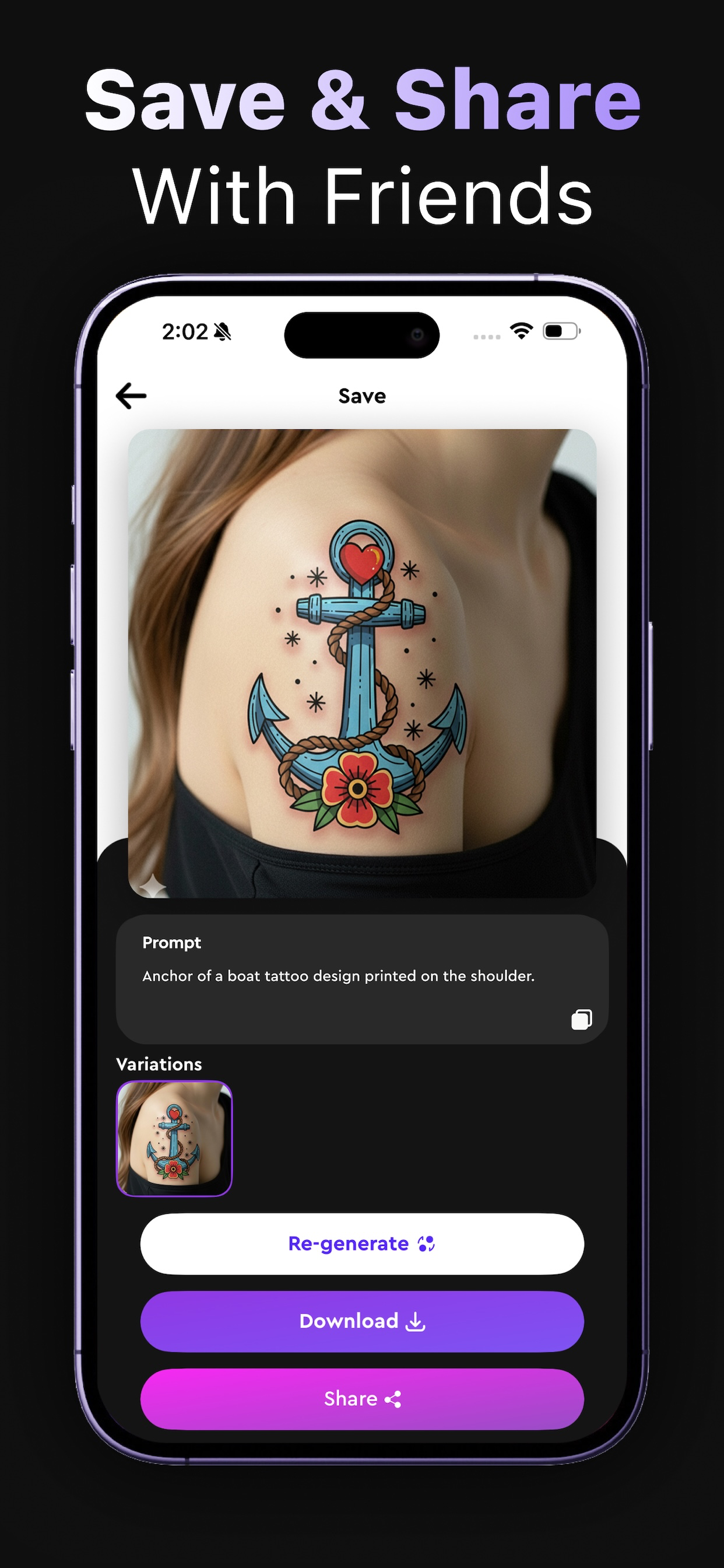 AI Tattoo Generator , Design