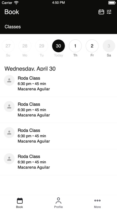 Roda Cycle Studio iPhone screenshot 2 - Health & Fitness app