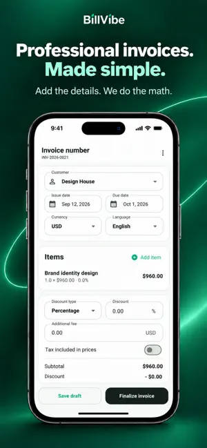 Invoice Maker - BillVibe screenshot 3