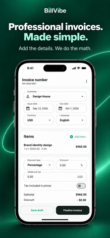 Invoice Maker - BillVibe — скриншот 3