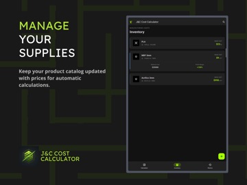 J&C Cost Calculator iPad screenshot