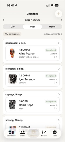 TATTOO CRM: Studio Manager Screenshot 2 of 10