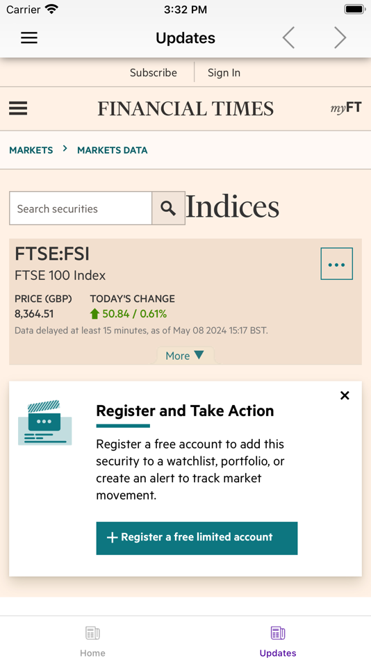 #2. FTSE 100 & FTSE 250 Index (iOS) 由: Grematech Communication