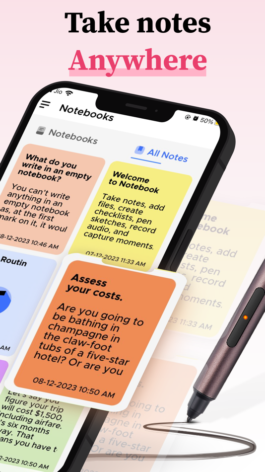 #2. Notebook : AI Voice Note Taker (iOS) By: HabbitHub