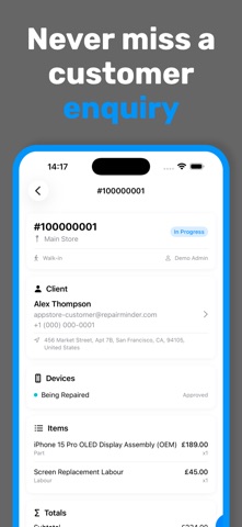 Repair Minder screenshot