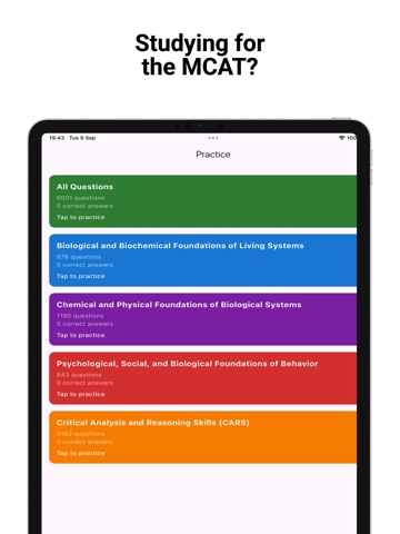 MCAT Practice & Flashcards