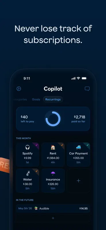 Copilot: Track & Budget Money screenshot 5 of 8