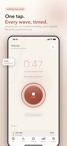 宫缩计时器 – Wavely screenshot