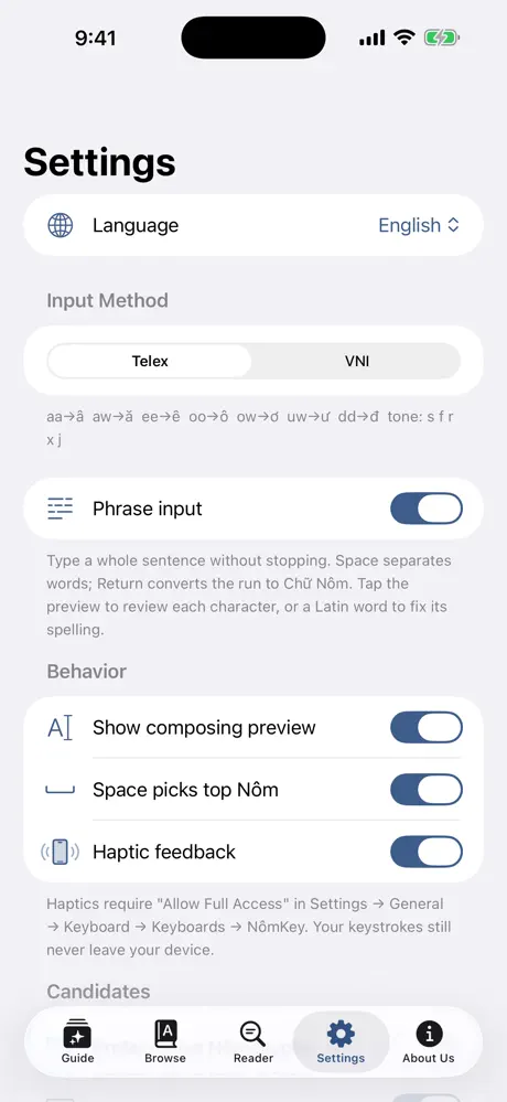 NômKey screenshot 5
