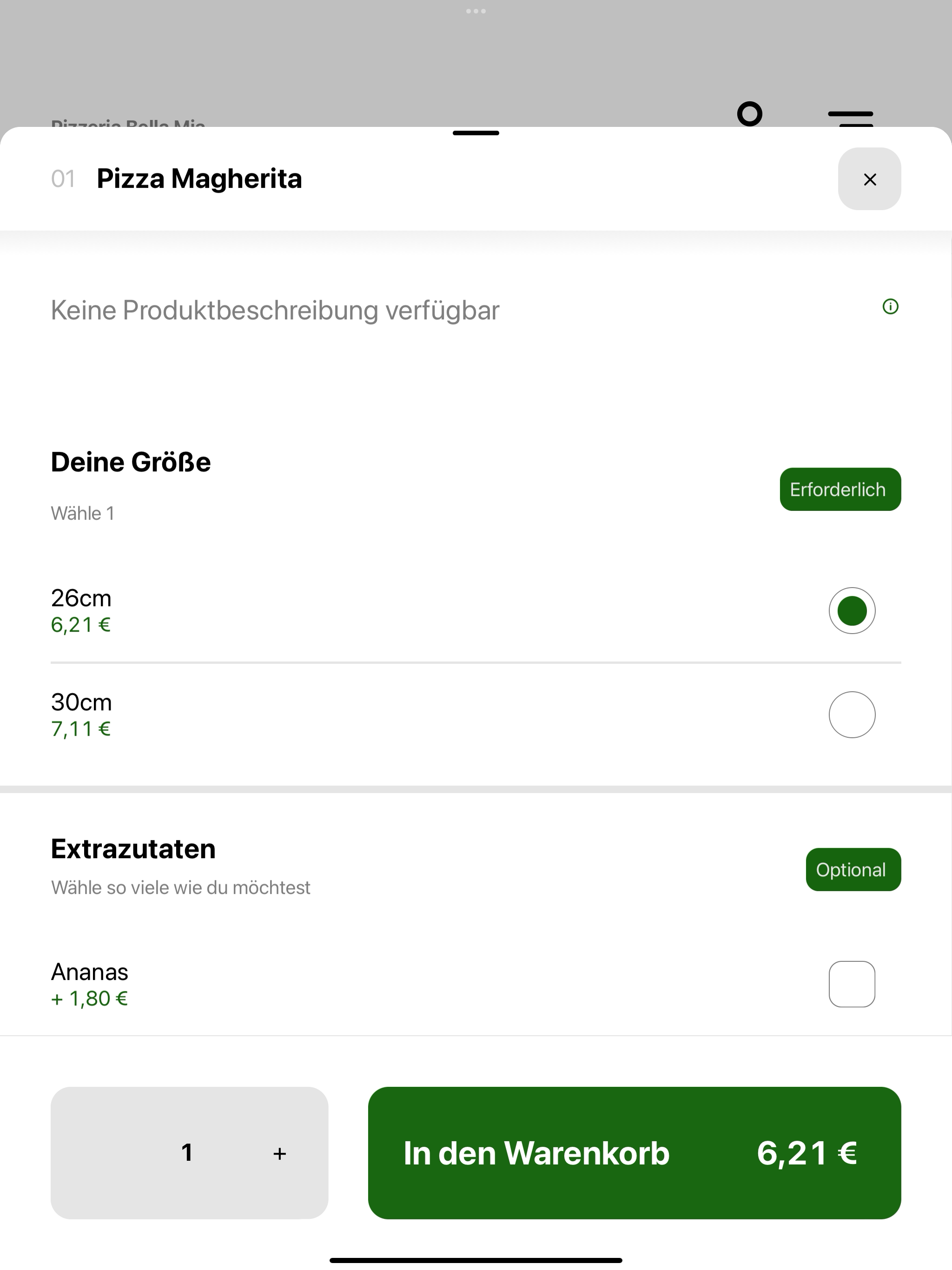 Pizzeria Bella Mia screenshot 8