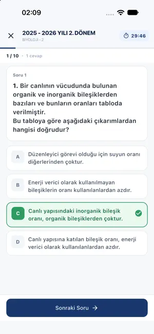 Açık Lise Test Çöz screenshot 4