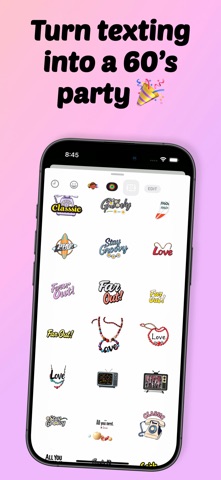 Retro 60s Stickers screenshot
