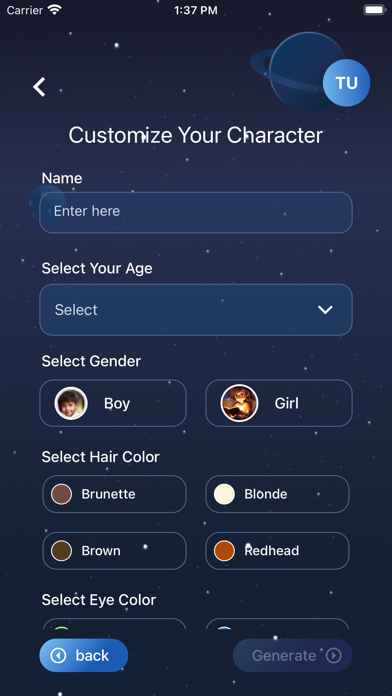 Bedtime Story AI Screenshot