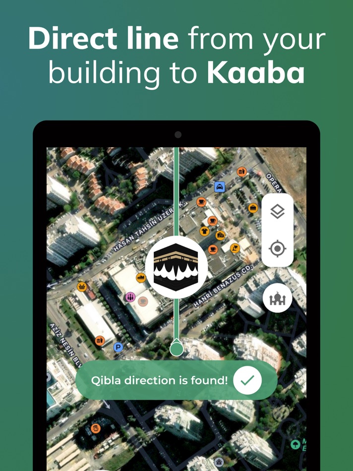 #3. Qibla Finder 100% اتجاه القبلة (iOS) Podle: CNT INTERAKTIF BILGI TEKNOLOJILERI YAZILIM SANAYI VE TICARET ANONIM SIRKETI