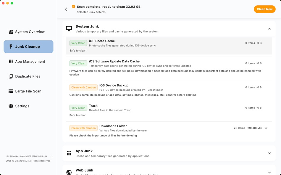 #5. CleanDiskGo (macOS) Oleh: Shanghai Jingxu Technology Co., LTD