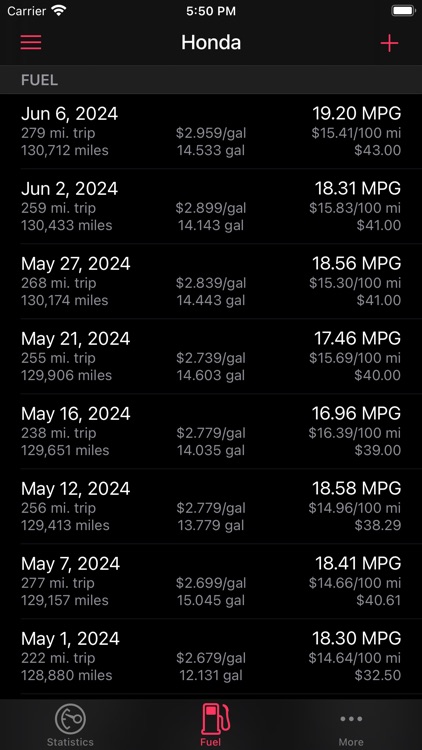 Road Trip MPG Lite screenshot-5