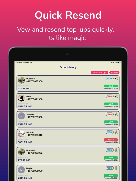 Tasonic Top-up iPad screenshot 6 - Utilities app