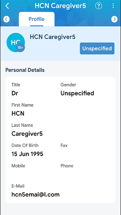Homecare for Client Screenshot