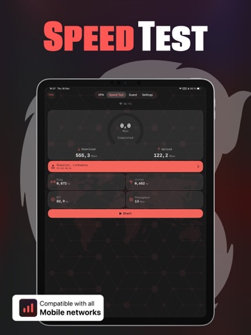 Foxy Speedtest iPad screenshot