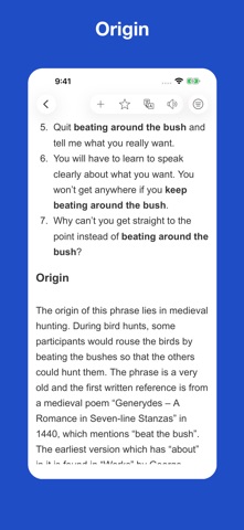 Dictionary of Idiom Origins screenshot